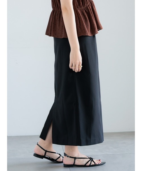 Te chichi(テチチ)の「ペンシルロングスカート(スカート・レディース・ブラック/グリーン/ライトベージュ・マルチサイズ)」の1枚目の写真