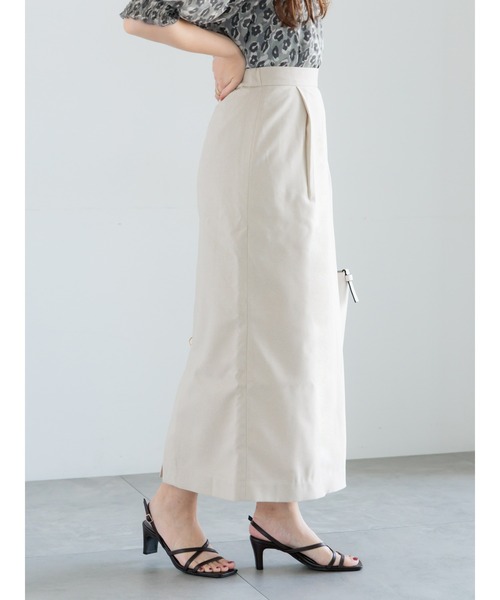 Te chichi(テチチ)の「ペンシルロングスカート(スカート・レディース・ブラック/グリーン/ライトベージュ・マルチサイズ)」の6枚目の写真