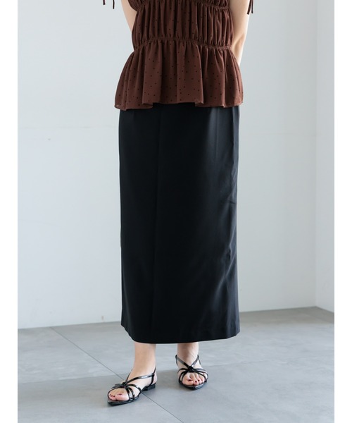 Te chichi(テチチ)の「ペンシルロングスカート(スカート・レディース・ブラック/グリーン/ライトベージュ・マルチサイズ)」の13枚目の写真