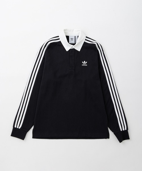 adidas originals 長袖ポロシャツ M ブラック 刺繍ロゴ 黒 楽天市場】アディダス adidas ポロシャツ 長袖 メンズ 3