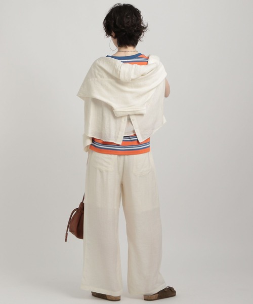 GEORGE'S（ジョージズ）の「シアーイージーパンツ（その他パンツ・レディース・ブルー系/イエロー系/アイボリー/ネイビー・SMALL/MEDIUM）」の6枚目の写真