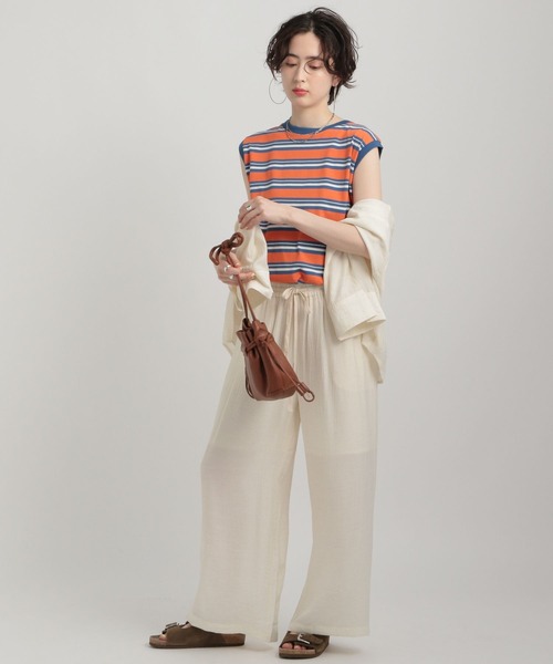 GEORGE'S（ジョージズ）の「シアーイージーパンツ（その他パンツ・レディース・ブルー系/イエロー系/アイボリー/ネイビー・SMALL/MEDIUM）」の7枚目の写真