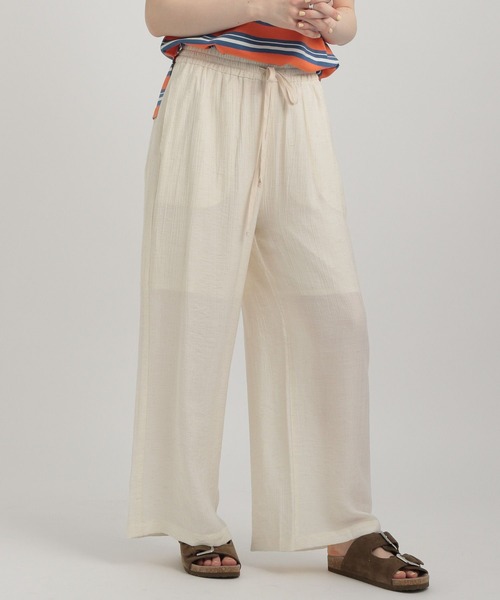 GEORGE'S（ジョージズ）の「シアーイージーパンツ（その他パンツ・レディース・ブルー系/イエロー系/アイボリー/ネイビー・SMALL/MEDIUM）」の11枚目の写真