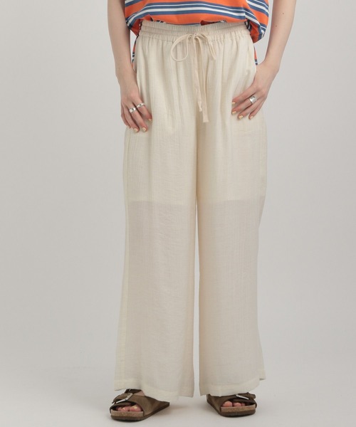 GEORGE'S（ジョージズ）の「シアーイージーパンツ（その他パンツ・レディース・ブルー系/イエロー系/アイボリー/ネイビー・SMALL/MEDIUM）」の12枚目の写真