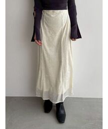 LAGUNAMOON | シアーベロアナロースカート(スカート)