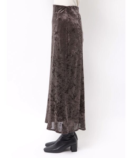 LAGUNAMOON（ラグナムーン）の「シアーベロアナロースカート（スカート・レディース・アイボリー/ブラック/ブラウン・SMALL/MEDIUM）」の20枚目の写真