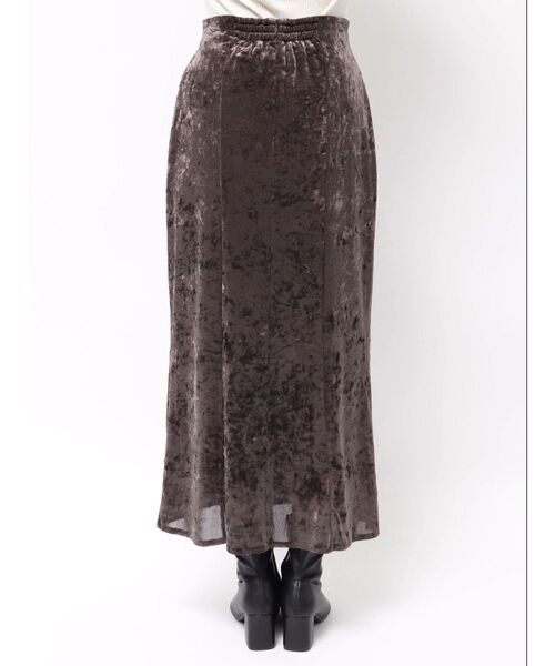 LAGUNAMOON（ラグナムーン）の「シアーベロアナロースカート（スカート・レディース・アイボリー/ブラック/ブラウン・SMALL/MEDIUM）」の21枚目の写真
