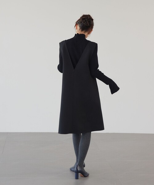 EMMEL REFINES（エメルリファインズ）の「＜EMMEL REFINES＞EM Aライン ミニジャンスカ（ワンピース・レディース・ダークブラウン/ブラック・FREE）」の19枚目の写真