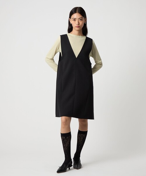 EMMEL REFINES（エメルリファインズ）の「＜EMMEL REFINES＞EM Aライン ミニジャンスカ（ワンピース・レディース・ダークブラウン/ブラック・FREE）」の22枚目の写真