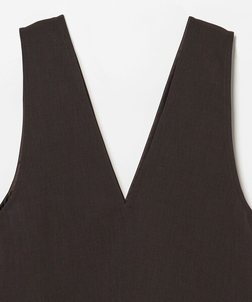 EMMEL REFINES（エメルリファインズ）の「＜EMMEL REFINES＞EM Aライン ミニジャンスカ（ワンピース・レディース・ダークブラウン/ブラック・FREE）」の8枚目の写真