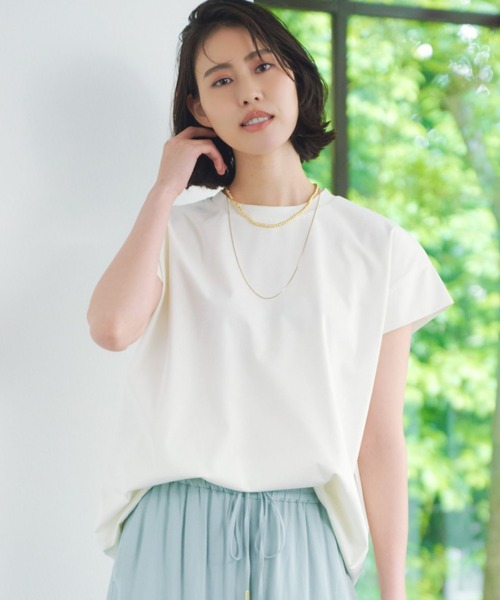 tシャツ 「接触冷感」ひやっとタッチドロストＴシャツ/576903 レディース Elura tシャツ 「接触冷感」ひやっとタッチドロストTシャツ
