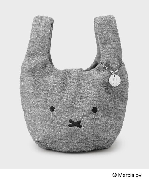 OPAQUE.CLIP（オペークドットクリップ）の「【miffyコラボ】キラキラマルシェバッグ（ハンドバッグ・レディース・シルバー系7/ゴールド系7/オフホワイト/ブラック/ライトベージュ・00）」の4枚目の写真