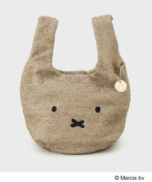 OPAQUE.CLIP（オペークドットクリップ）の「【miffyコラボ】キラキラマルシェバッグ（ハンドバッグ・レディース・シルバー系7/ゴールド系7/オフホワイト/ブラック/ライトベージュ・00）」の5枚目の写真