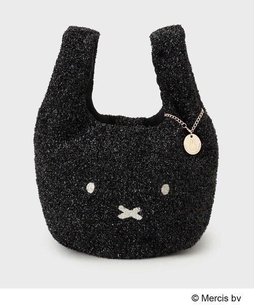 OPAQUE.CLIP（オペークドットクリップ）の「【miffyコラボ】キラキラマルシェバッグ（ハンドバッグ・レディース・シルバー系7/ゴールド系7/オフホワイト/ブラック/ライトベージュ・00）」の2枚目の写真