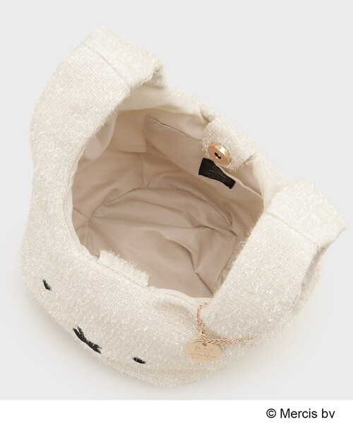 OPAQUE.CLIP（オペークドットクリップ）の「【miffyコラボ】キラキラマルシェバッグ（ハンドバッグ・レディース・シルバー系7/ゴールド系7/オフホワイト/ブラック/ライトベージュ・00）」の19枚目の写真