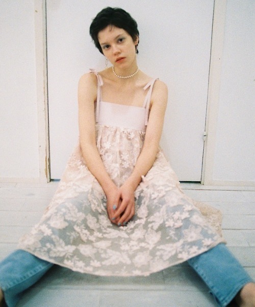 セール】flower mesh two-way one-piece（ワンピース）｜HONEY