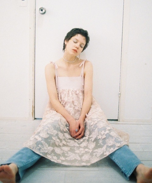 セール】flower mesh two-way one-piece（ワンピース）｜HONEY