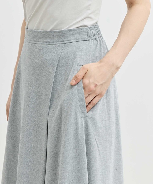 COGTHEBIGSMOKE（コグザビッグスモーク）の「【COGTHEBIGSMOKE/コグザビッグスモーク】EX.HALO SEMI-FLARE SKIRT/Aラインフレアスカート（スカート・レディース・ライトグレー/ブラック/ダークネイビー・34）」の19枚目の写真