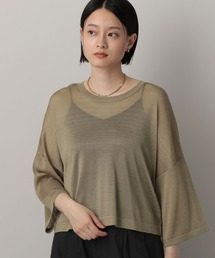 A part by | ラメシアーニット_5分袖(ニット/セーター)