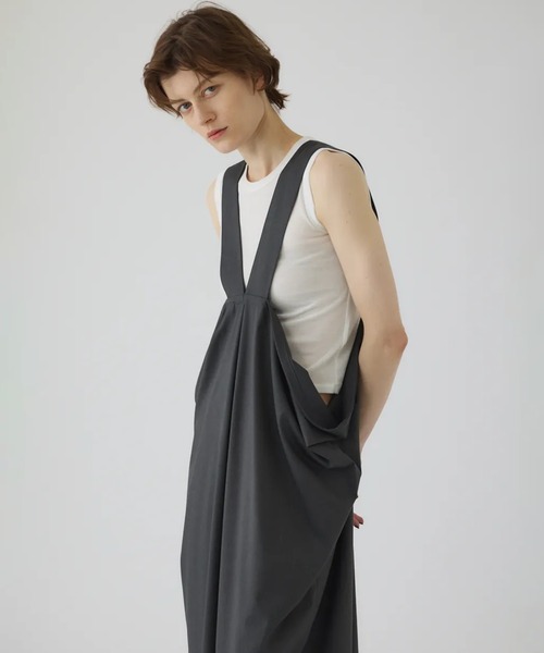 美品RIM.ARK® Drape jumper SK RIM.ARK/リムアーク】Drape jumper SK/ドレープジャンパースカート