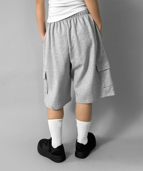 LVEU.】スウェットカーゴハーフパンツ / ボトムス パンツ ハーフパンツ