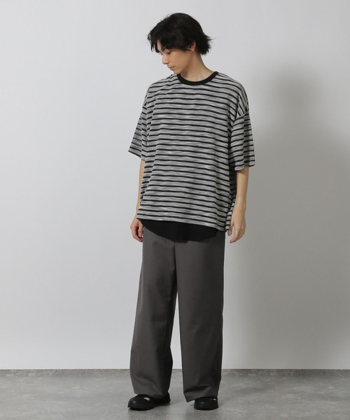 LAKOLE(ラコレ)の「透かしボーダー半袖T / 580733(Tシャツ/カットソー・メンズ・ライトグレー/ブルー/ブラック・LARGE/MEDIUM)」の18枚目の写真