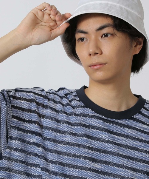 LAKOLE(ラコレ)の「透かしボーダー半袖T / 580733(Tシャツ/カットソー・メンズ・ライトグレー/ブルー/ブラック・LARGE/MEDIUM)」の10枚目の写真