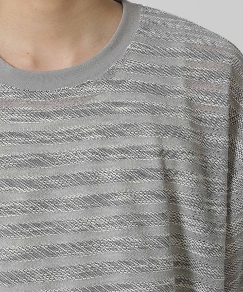 LAKOLE(ラコレ)の「透かしボーダー半袖T / 580733(Tシャツ/カットソー・メンズ・ライトグレー/ブルー/ブラック・LARGE/MEDIUM)」の20枚目の写真