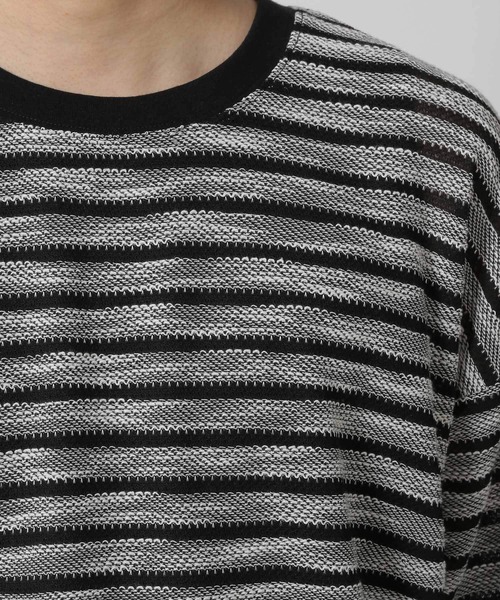LAKOLE(ラコレ)の「透かしボーダー半袖T / 580733(Tシャツ/カットソー・メンズ・ライトグレー/ブルー/ブラック・LARGE/MEDIUM)」の21枚目の写真