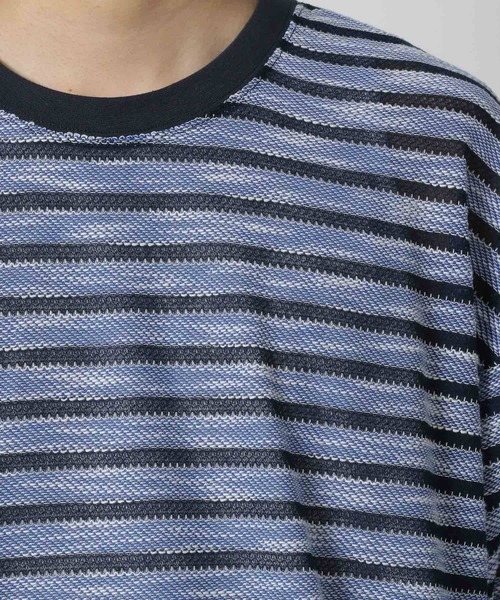 LAKOLE(ラコレ)の「透かしボーダー半袖T / 580733(Tシャツ/カットソー・メンズ・ライトグレー/ブルー/ブラック・LARGE/MEDIUM)」の19枚目の写真