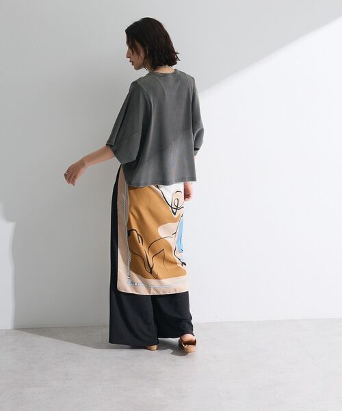 Sugar spoon（シュガースプーン）の「・SUGAR SPOON ワイドスリーブTEE（Tシャツ/カットソー・レディース・ダークベージュ/カーキ/チャコールグレー・FREE）」の6枚目の写真