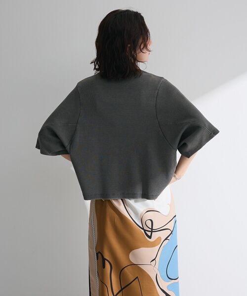 Sugar spoon（シュガースプーン）の「・SUGAR SPOON ワイドスリーブTEE（Tシャツ/カットソー・レディース・ダークベージュ/カーキ/チャコールグレー・FREE）」の9枚目の写真