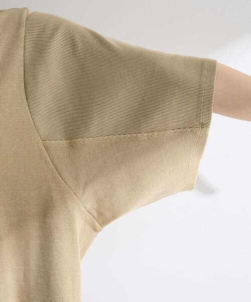 Sugar spoon（シュガースプーン）の「・SUGAR SPOON ワイドスリーブTEE（Tシャツ/カットソー・レディース・ダークベージュ/カーキ/チャコールグレー・FREE）」の17枚目の写真