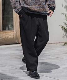 CAMBIO(JrI)mp13930-Melton Wide Silhouette Easy Pants C[W[pc(̑pc)