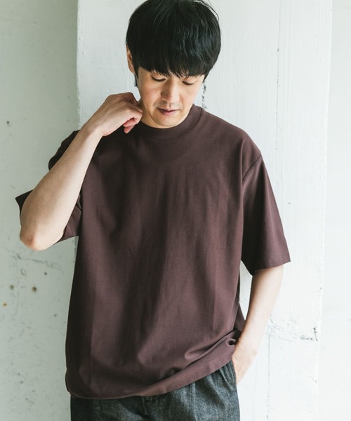 URBAN RESEARCH DOORS(アーバンリサーチドアーズ)の「ミラノリブシルケット ショートスリーブTシャツ(Tシャツ/カットソー・メンズ・グレー系その他/チャコールグレー/ブラウン・MEDIUM/LARGE)」の7枚目の写真