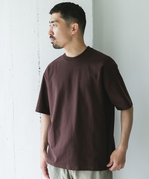 URBAN RESEARCH DOORS(アーバンリサーチドアーズ)の「ミラノリブシルケット ショートスリーブTシャツ(Tシャツ/カットソー・メンズ・グレー系その他/チャコールグレー/ブラウン・MEDIUM/LARGE)」の12枚目の写真