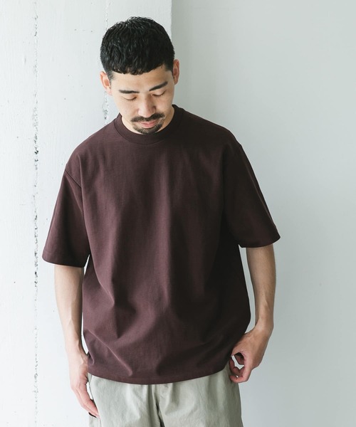 URBAN RESEARCH DOORS(アーバンリサーチドアーズ)の「ミラノリブシルケット ショートスリーブTシャツ(Tシャツ/カットソー・メンズ・グレー系その他/チャコールグレー/ブラウン・MEDIUM/LARGE)」の13枚目の写真