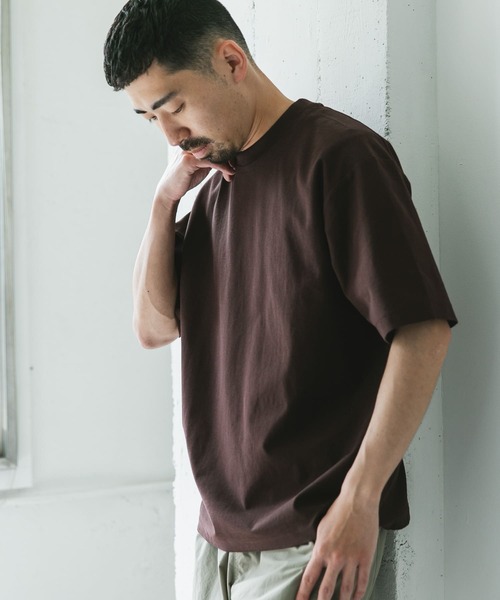 URBAN RESEARCH DOORS(アーバンリサーチドアーズ)の「ミラノリブシルケット ショートスリーブTシャツ(Tシャツ/カットソー・メンズ・グレー系その他/チャコールグレー/ブラウン・MEDIUM/LARGE)」の15枚目の写真