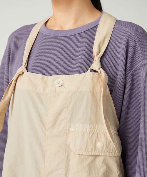 Snow Peak(スノーピーク)の「Snow Peak / Garment Dyed Overalls ガーメントダイオーバーオール(サロペット/オーバーオール・レディース・ブラック/アイボリー/ブラウン・1/2)」の7枚目の写真