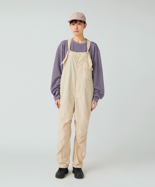 Snow Peak(スノーピーク)の「Snow Peak / Garment Dyed Overalls ガーメントダイオーバーオール(サロペット/オーバーオール・レディース・ブラック/アイボリー/ブラウン・1/2)」の4枚目の写真