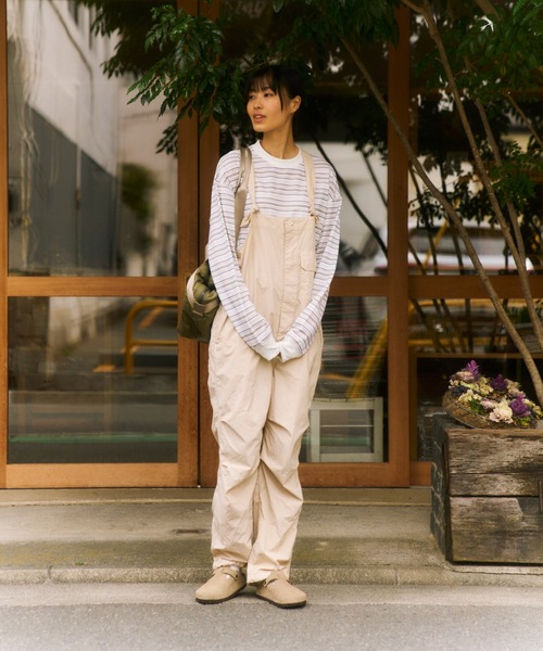 Snow Peak(スノーピーク)の「Snow Peak / Garment Dyed Overalls ガーメントダイオーバーオール(サロペット/オーバーオール・レディース・ブラック/アイボリー/ブラウン・1/2)」の18枚目の写真