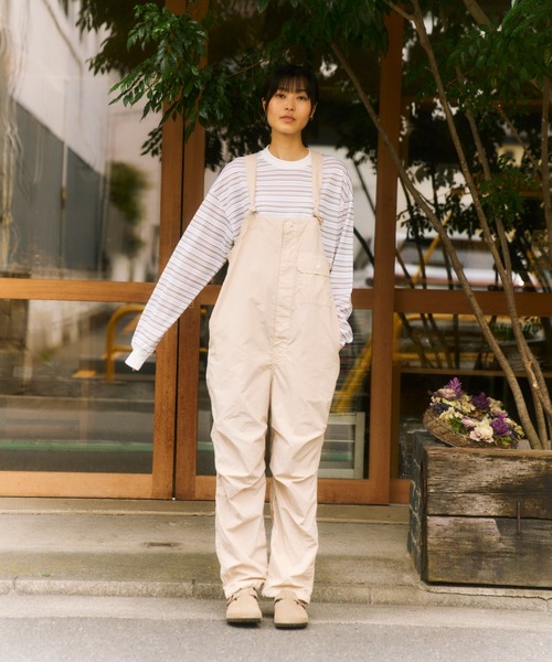 Snow Peak(スノーピーク)の「Snow Peak / Garment Dyed Overalls ガーメントダイオーバーオール(サロペット/オーバーオール・レディース・ブラック/アイボリー/ブラウン・1/2)」の19枚目の写真