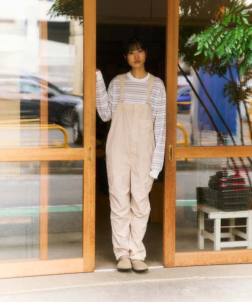 Snow Peak(スノーピーク)の「Snow Peak / Garment Dyed Overalls ガーメントダイオーバーオール(サロペット/オーバーオール・レディース・ブラック/アイボリー/ブラウン・1/2)」の22枚目の写真
