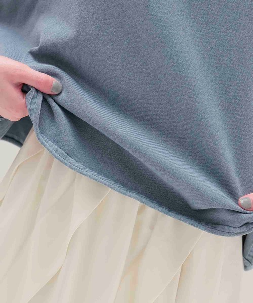 DRESSLAVE(ドレスレイブ)の「stone wash over sleeveless pull(ストーンウォッシュオーバースリーブレスプルオーバー)(ニット/セーター・レディース・ライトブルー/ベージュ・38)」の7枚目の写真