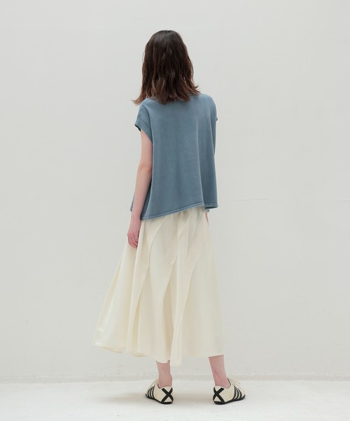 DRESSLAVE(ドレスレイブ)の「stone wash over sleeveless pull(ストーンウォッシュオーバースリーブレスプルオーバー)(ニット/セーター・レディース・ライトブルー/ベージュ・38)」の10枚目の写真