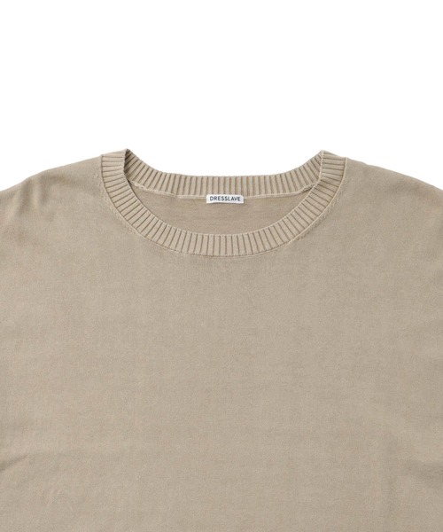 DRESSLAVE(ドレスレイブ)の「stone wash over sleeveless pull(ストーンウォッシュオーバースリーブレスプルオーバー)(ニット/セーター・レディース・ライトブルー/ベージュ・38)」の12枚目の写真