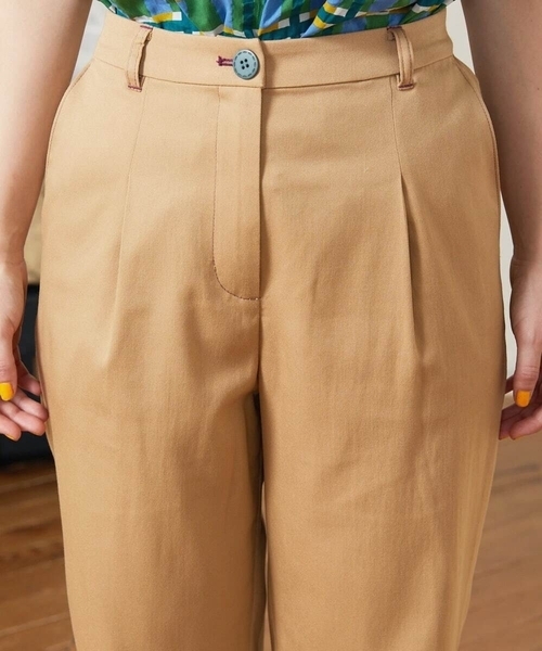 Jocomomola（ホコモモラ）の「Liso ツイルテーパードパンツ（その他パンツ・レディース・グレー/ベージュ・42/40）」の6枚目の写真