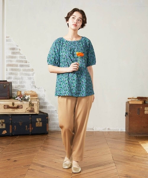 Jocomomola（ホコモモラ）の「Liso ツイルテーパードパンツ（その他パンツ・レディース・グレー/ベージュ・42/40）」の14枚目の写真