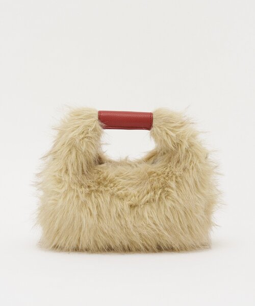 GRAIN（グレイン）の「【GRAIN/グレイン】2WAYミニフェイクファーハンドバッグ（ショルダーバッグ・レディース・ブラウン/ベージュ/グレー・FREE）」の15枚目の写真