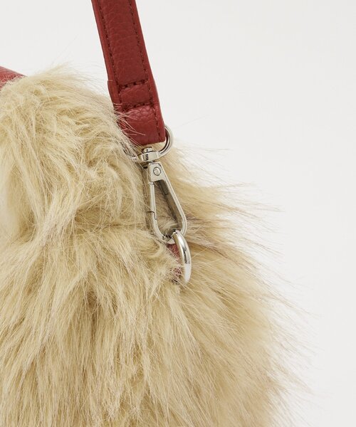 GRAIN（グレイン）の「【GRAIN/グレイン】2WAYミニフェイクファーハンドバッグ（ショルダーバッグ・レディース・ブラウン/ベージュ/グレー・FREE）」の20枚目の写真